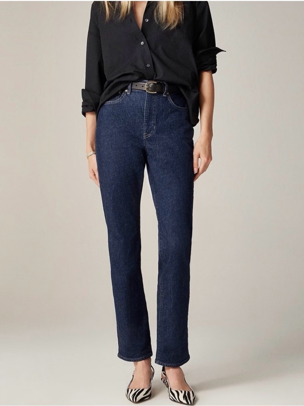 J.Crew Women’s Slim Straight High-Rise Jean Rinse Wash‎ 27 ‘96 Straight Denim
